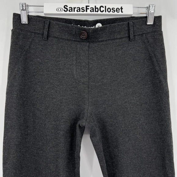Betabrand Straight Leg Classic Yoga Dress Pants Charcoal Gray Size Medium - Picture 4 of 10
